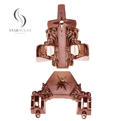 Customized Copper Color PP Plastic Coffin Hardware Manufacturer Direct Sales 12# B