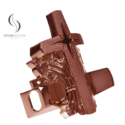 Customized Copper Color PP Plastic Coffin Hardware Manufacturer Direct Sales 12# B