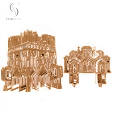 ইলেক্ট্রোপ্লেটেড ব্রোঞ্জ এবিএস নিউ ডিজাইন কফিন কোণ কফিন আনুষাঙ্গিক 28#