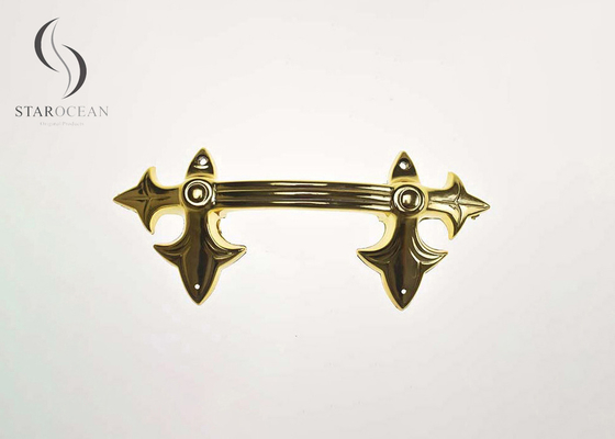 স্বর্ণের কবরস্থান পিপি পুনর্ব্যবহারযোগ্য প্লাস্টিকের কফিন হ্যান্ডেল অলঙ্কারিক উত্তোলন ওজন 50kg P9001